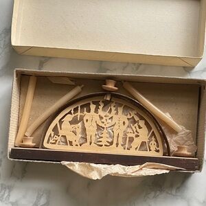 Schwibbogen Candle Arch Vintage German Wood Decoration Erzgebirge - Mini
